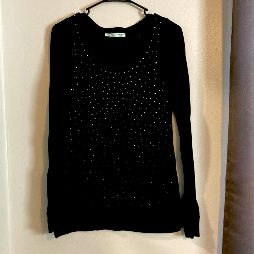 Size small black sparkly sweater